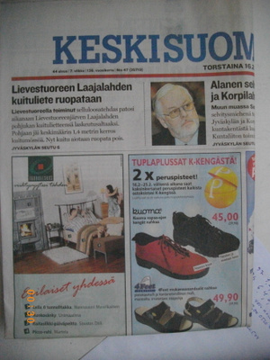 Keskisuomalainen 16.2.2006 (11.10)