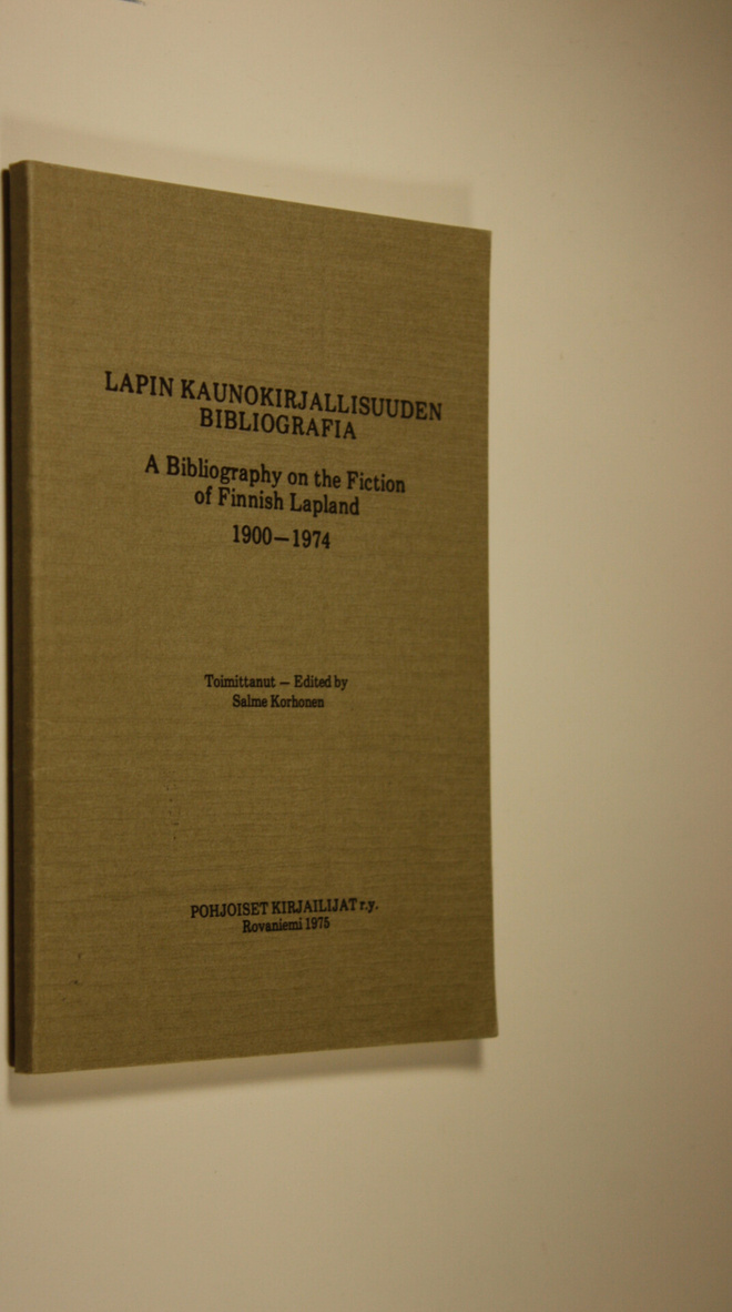 Salme (toim.) Korhonen : Lapin kaunokirjallisuuden biblio...