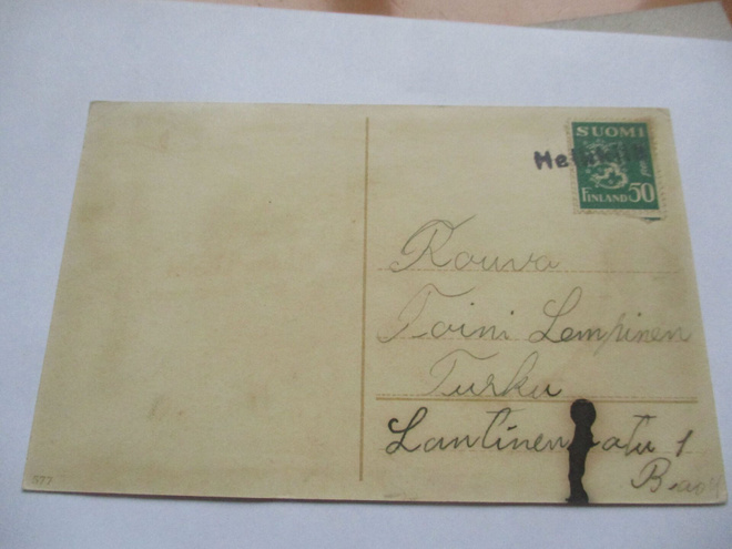 1930/M Heikkilä ( Nokia) rivil kortilla