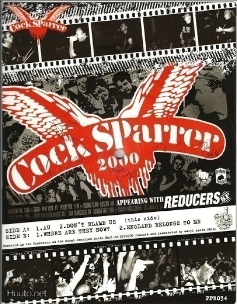 Cock Sparrer– SF 2000 tour itinerary shaped EP 200 made