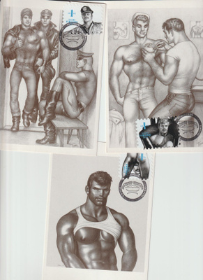 Tom of Finland maksimikortit 4kpl