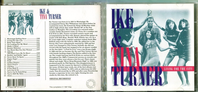 IKE & TINA TURNER . CD-LEVY . LIVING FOR THE CITY