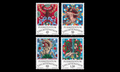 Liechtenstein 713-6 ** Horoskooppimerkit (1978)