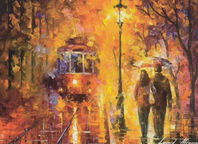 Leonid Afremov: Treffit ratikan lähellä