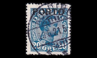 Tanska PORTO_5 o 20 öre Christian X (1921)