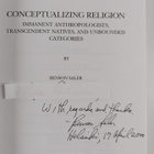 Benson Saler : Conceptualizing religion : immanent anthro... - pikkukuva 3