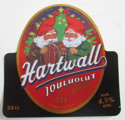 VANHA OLUT ETIKETTI - JOULUOLUT I (K26-37)