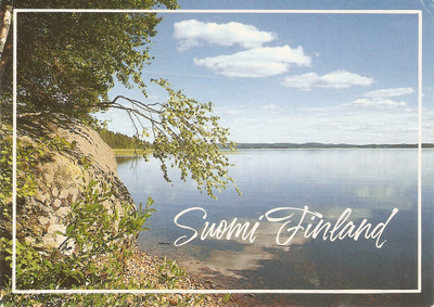 Suomi - kuva : Järvimaisema. Ei kulk.