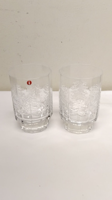 IITTALA, VENNOLA, KUUSI -LASIT, 2 KPL