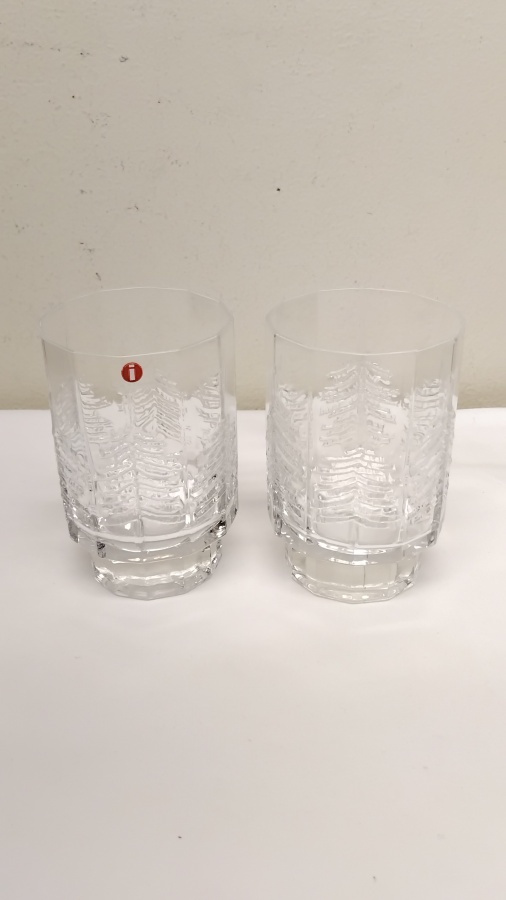IITTALA, VENNOLA, KUUSI -LASIT, 2 KPL