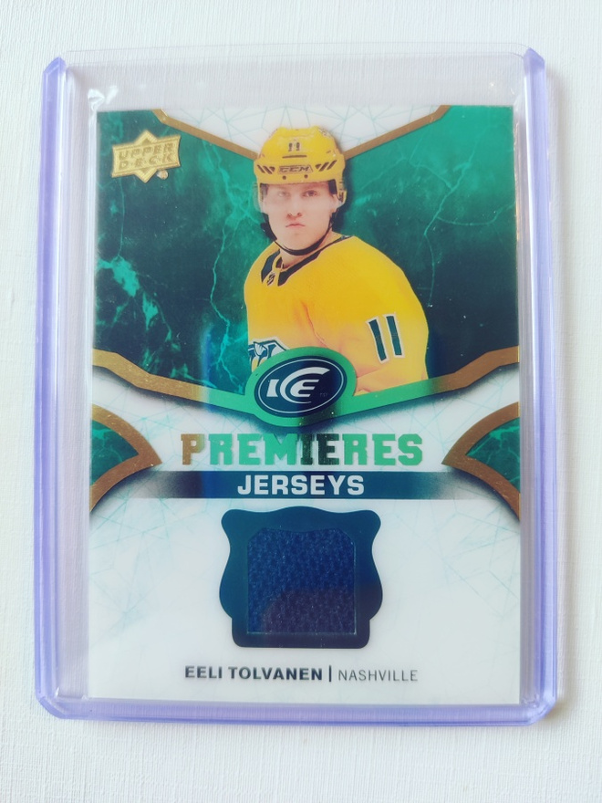 Eeli Tolvanen - 18-19 UD Ice Premieres Jersey