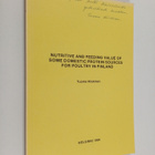 Tuomo Kiiskinen : Nutritive and Feeding Value of Some Dom... - pikkukuva 1