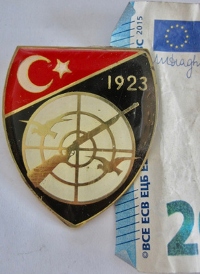 VANHA Merkki Turkki Ammunta Metsästys Liitto 1923 ISO KOMEA
