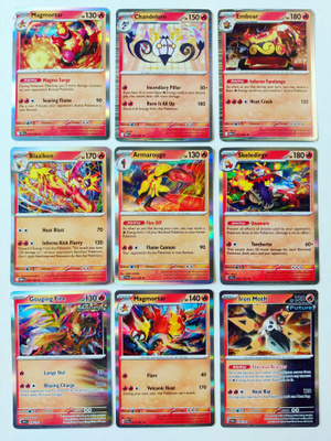 Pokemon Holo Rare kortteja 9kpl