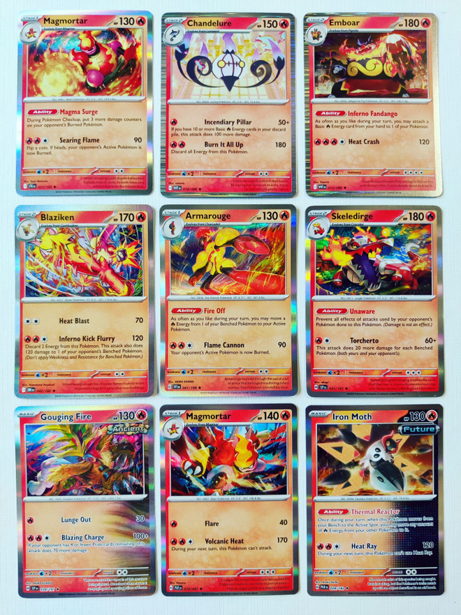 Pokemon Holo Rare kortteja 9kpl