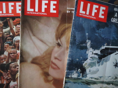 Kolme vanhaa Life-lehteä