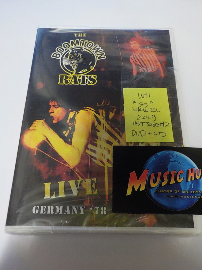 THE BOOMTOWN RATS LIVE GERMANY '78 UUSI DVD+CD