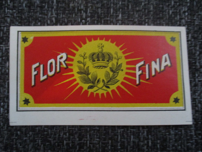 VANHA SIKARIETIKETTI - FLOR FINA (P87)