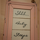 Sleeping baby Baby sleeps kylttejä ja kehys - pikkukuva 4