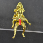 Erotic figurine sculpture in metal - pikkukuva 2