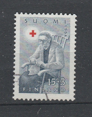 Suomi 1954, PR merkki 15mk+3mk, , leimattu