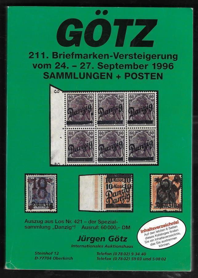 Huutokauppaluettelo - Götz 24.9.1996