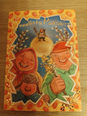 Pääsiäis kortti,kulkematon.