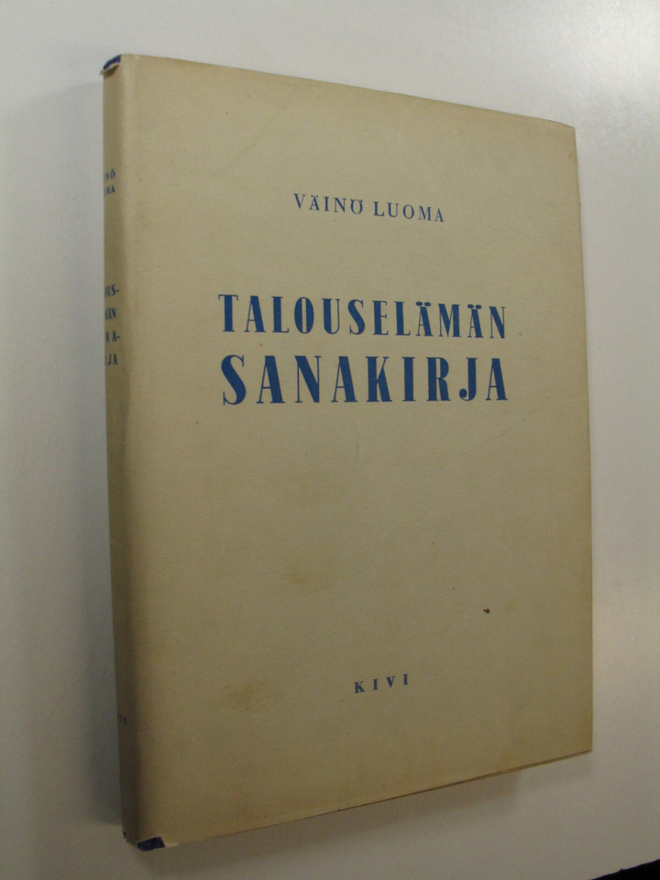 Väinö Luoma : Talouselämän sanakirja