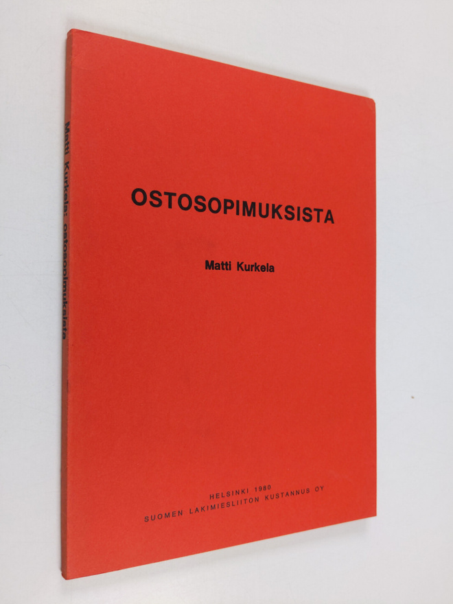Matti Kurkela : Ostosopimuksista