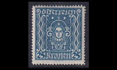Itävalta 399A ** Käyttösarja naisen pää 25 Kr (L12½) (
