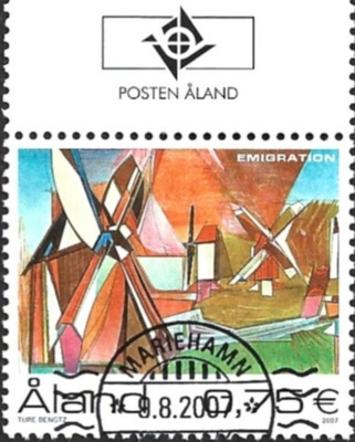 Åland 2007  Siirtolaisuus  välilöpari logo EPL LaPe 284