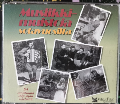 MUSIIKKIMUISTOJA SOTAVUOSILTA-4CD,VALITUT PALAT, v.1990
