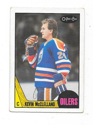 1987-88 OPC #201 Kevin McClelland , Edmonton Oilers gooni