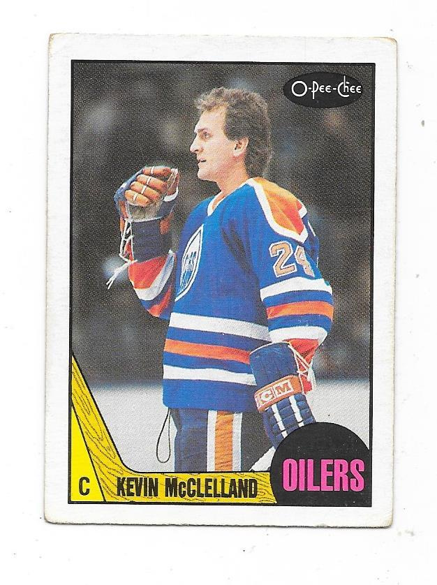 1987-88 OPC #201 Kevin McClelland , Edmonton Oilers gooni