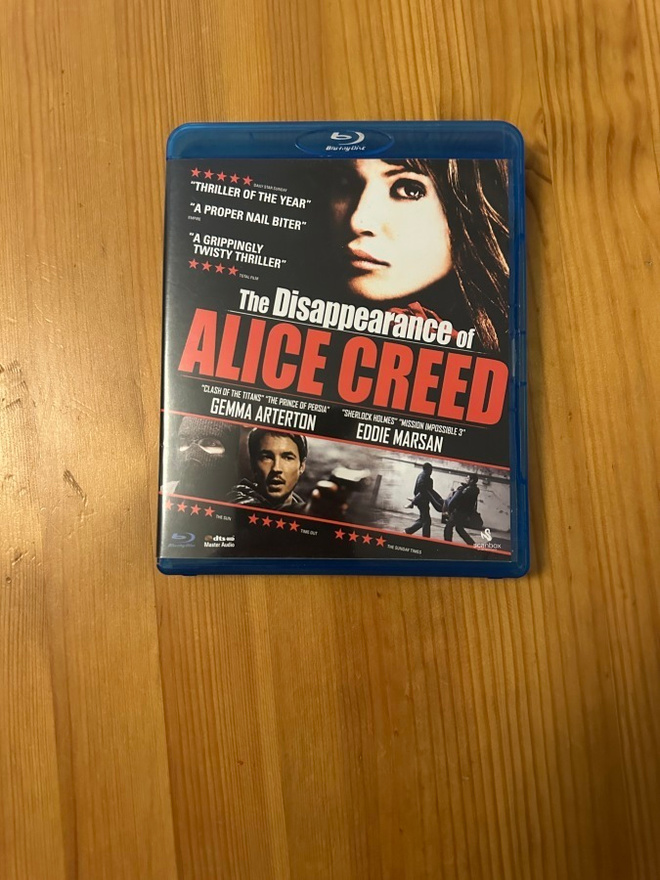 The Disappearance of Alice Creed  blu-ray