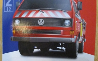 VW Transporter T3 Dobbelkabine Red 1990 Matchbox France 1:64