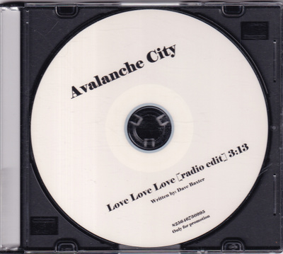 Avalanche City - Love Love Love (CDr, Single, Promo)