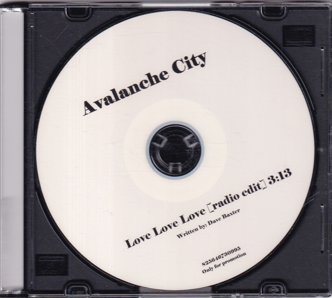 Avalanche City - Love Love Love (CDr, Single, Promo)