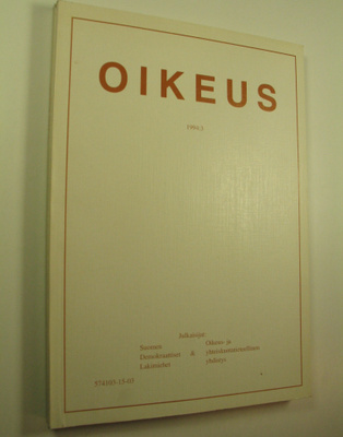 Oikeus, 3-4/1994