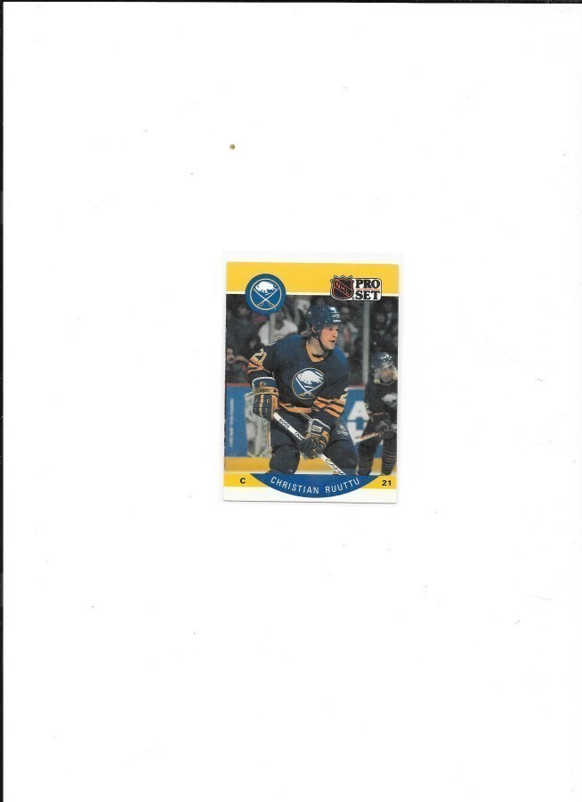 1990-91 ProSet #29 Cristian Ruuttu Buffalo Sabres
