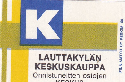 Lauttakylä. Lauttakylän Keskusauppa , Kesko  , 7/12