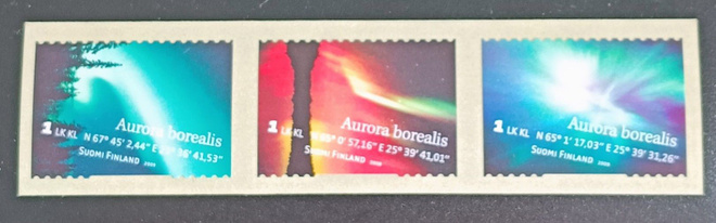 2009 Revontulia 1 lk yleismerkit ** - keltainen paperi