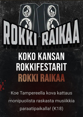 ROKKI RAIKAA TAMPERE 2026 - 2 PÄIVÄÄ KAVERILIPPU K-18
