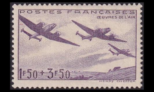 Ranska 551 ** Ilmasodan uhreille lentokone (1942)