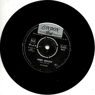 PAT BOONE: Speedy Gonzales / The Locket  7"