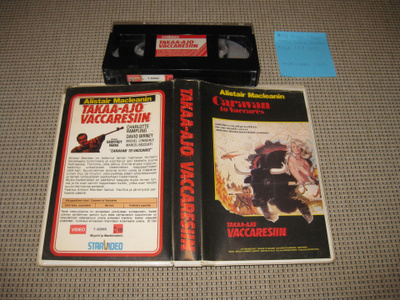 Takaa-ajo Vaccaresiin-VHS (FIx, Star Video,Alistair MacLean)