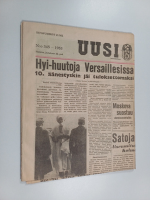 Uusi Suomi no 345/1953 : joulukuun 22. pnä