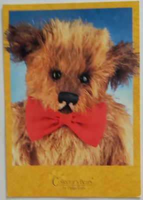 "Nalle punainen rusetti kaulassa" KULKEMATON POSTIKORTTI