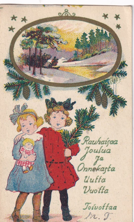 Rauhaisaa Joulua ja Onnekasta Uutta Vuotta. toivottaa . b643