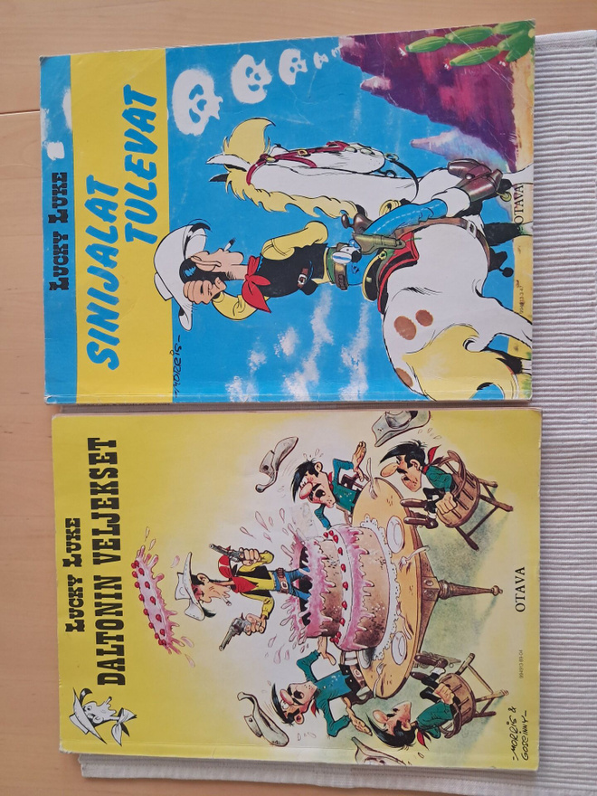 4 kpl lucky luke